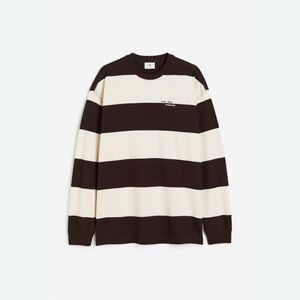 H&M Chocolate and Ivory Relaxed Tee